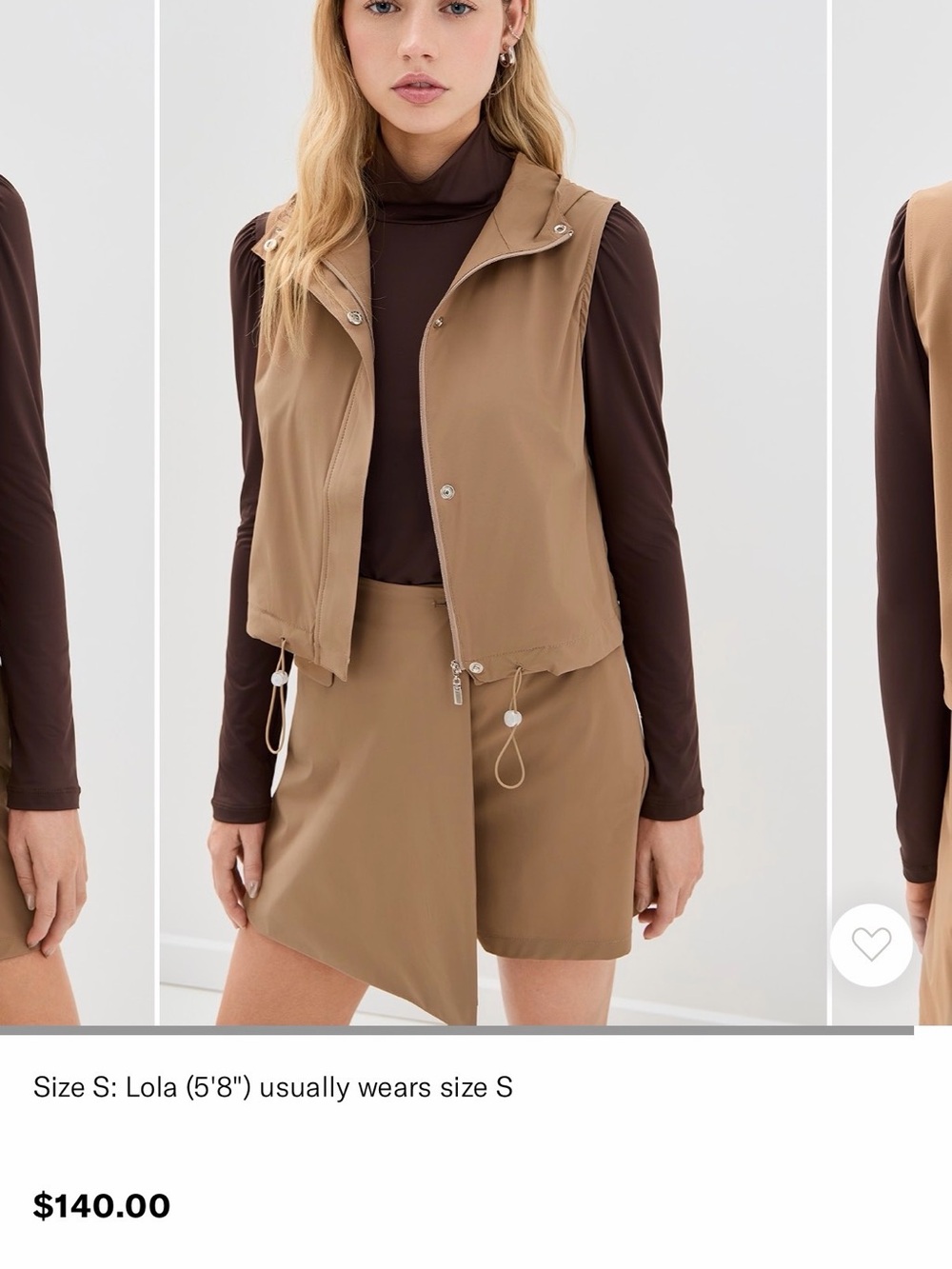 Byrdie Social vest and skort set